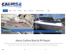 Tablet Screenshot of calibreboat.com